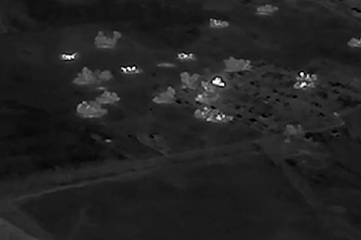 Расчеты РСЗО «Град» артиллерийского подразделения ВДВ уничтожили скопление пехоты ВСУ в приграничном районе Курской области