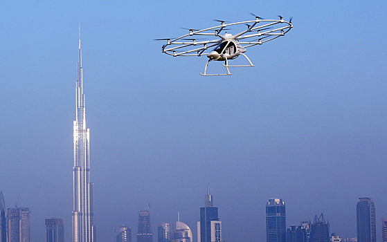 В Дубае испытали беспилотное летающее такси