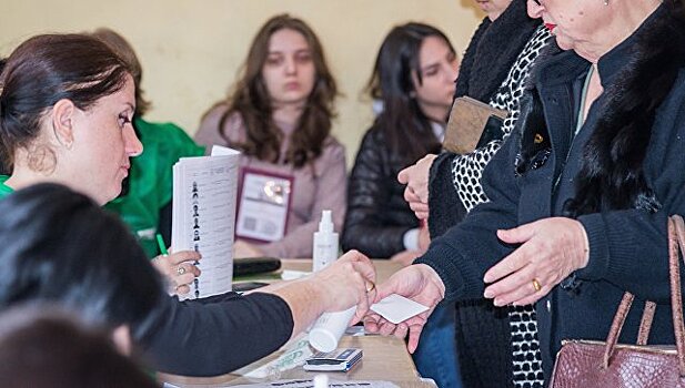 На избирательном участке в Грузии произошла драка