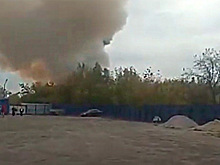 В Рязанской области горит склад боеприпасов
