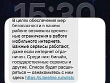 Жителей Екатеринбурга вновь предупредили об ограничении мобильного интернета
