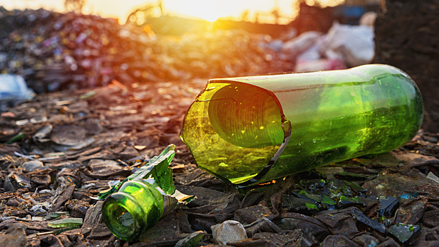Как стекло разлагается на свалке более тысячи лет