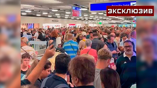 Опубликованы кадры из аэропорта Женевы в разгар массового сбоя