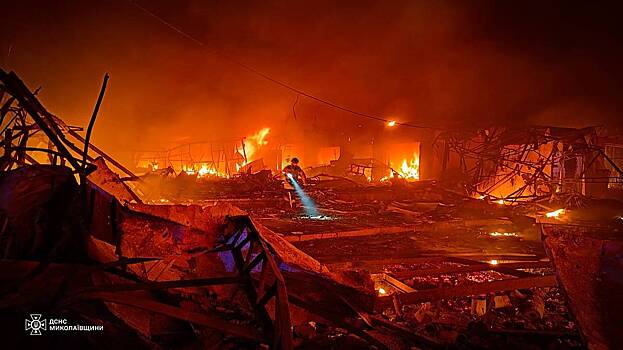 Подполье сообщило о попадании зенитной ракетой ВСУ по рынку в Николаеве