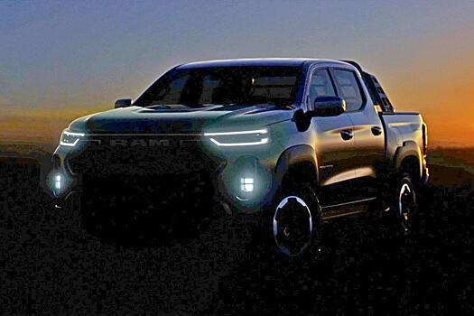 Концерн Stellantis поделился тизерами нового товарного грузовичка Ram