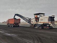 В аэропорту Оренбурга начали ремонтировать взлетно-посадочную полосу