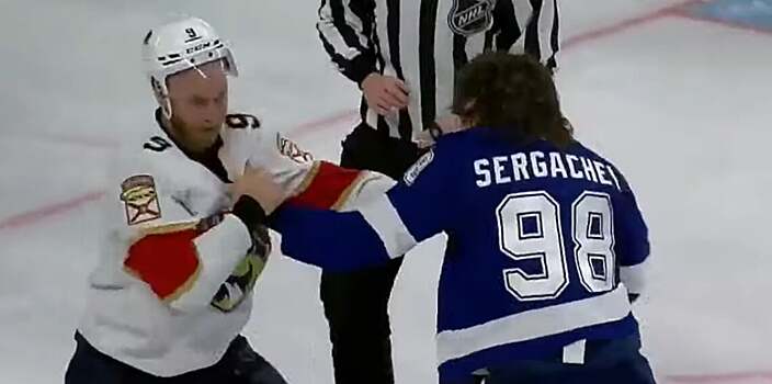 Сергачев против «Флориды»: гол, драка с Беннеттом, 4 броска и «-2»