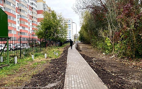 В Рязани сделали тротуар вдоль ручья Быстрец