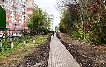 В Рязани сделали тротуар вдоль ручья Быстрец