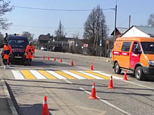 В Красногорске начали обновлять дорожную разметку