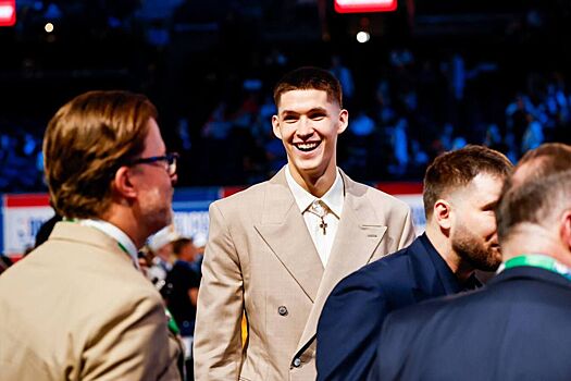 Егор Дёмин выбран на драфте НБА — 2025 под 8-м номером. Он станет игроком «Бруклин Нетс»