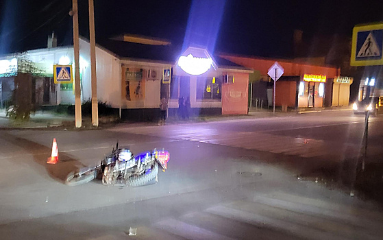 В Скопине подросток на мотоцикле попал в серьёзное ДТП