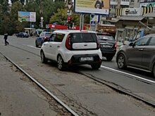 В Саратове сделали разметку под трамвайную линию на Танкистов