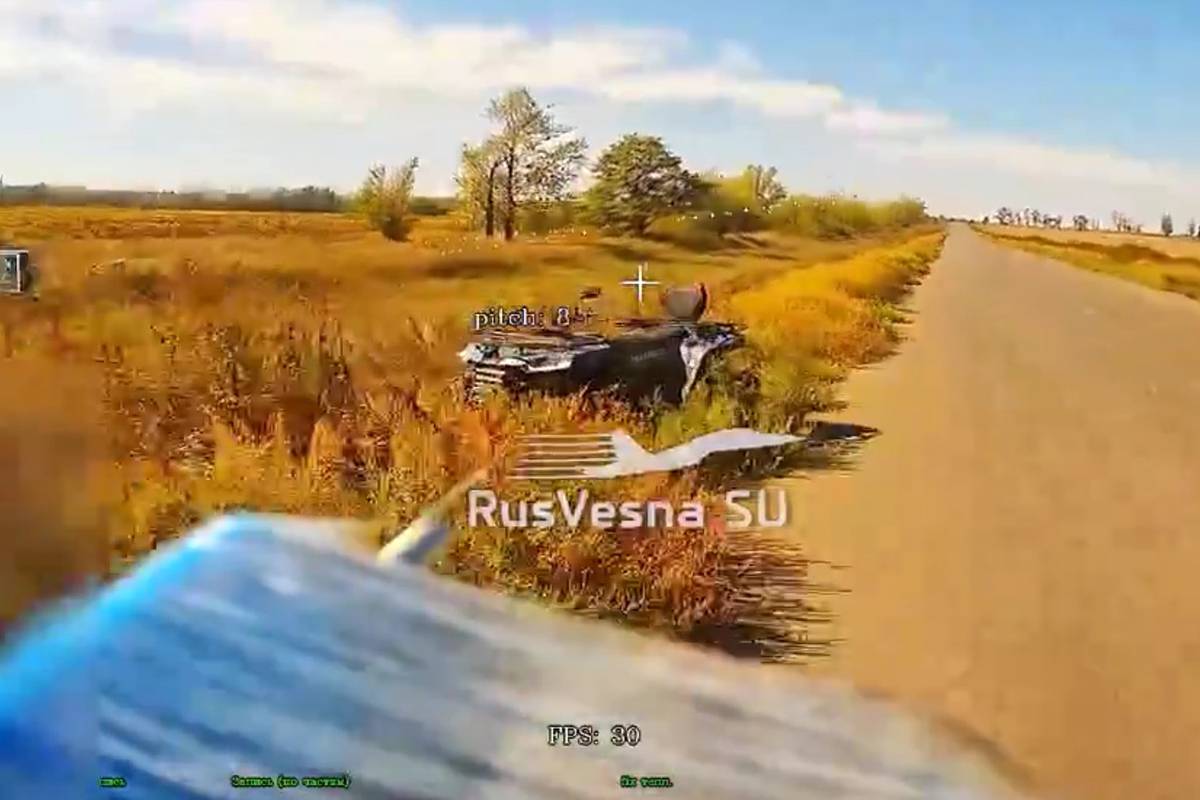 ВС России применили Грозу для сжигания техники ВСУ