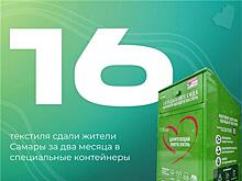 Самарцы сдали на переработку 16 тонн одежды