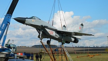 В Курской области на выезде из Суджи установили “МиГ-29”