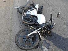 В Тамбове водитель Lada Kalina сбил подростка на мотоцикле