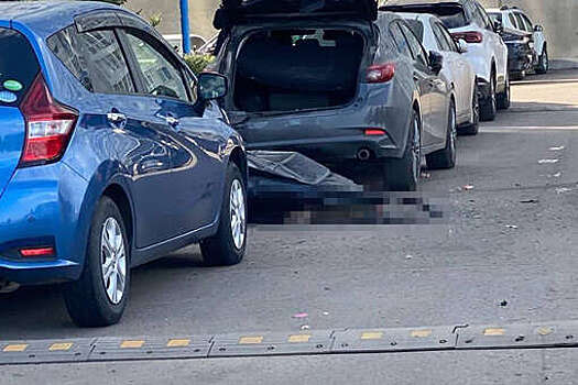 В Красноярске на видео попало, как мужчина упал с 25-го этажа на авто