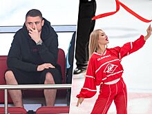 Селихов устало следил за хоккеем, IceGirl изящно вращала ленту. Фото победы «Спартака»