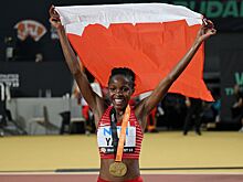 Уинфред Яви, представляющая Бахрейн, стала лучшей в беге с препятствиями на 3000 м на ЧМ