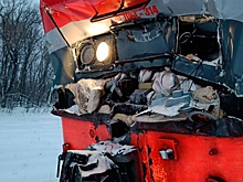 Опубликованы кадры с места столкновения поездов в Ульяновской области