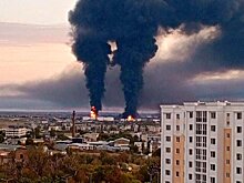 Площадь пожара на нефтебазе в Феодосии возросла до 2,5 тысячи "квадратов"