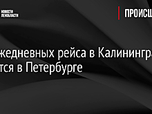 Два ежедневных рейса в Калининград появятся в Петербурге