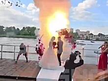 Появилось видео взрыва на свадьбе под Москвой