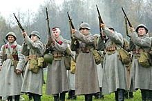 Военные события 1941 года показали реконструкторы на Бородинском поле