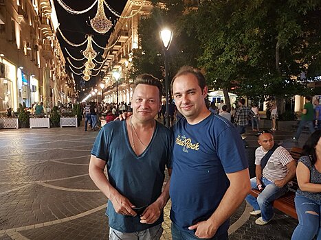 Известный российский ведущий отдыхает в Баку