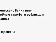 «Ренессанс Банк» ввёл удобные тарифы в рублях для бизнеса