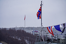 Над главной базой Северного флота поднято Знамя Победы в честь 79-летней годовщины Победы в Великой Отечественной войне