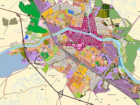 Кузнецк. Проект планировки города и жилкомбинат. 1930 г. Архитекторы А. и Л. Вес