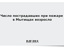 Число пострадавших при пожаре в Мытищах выросло