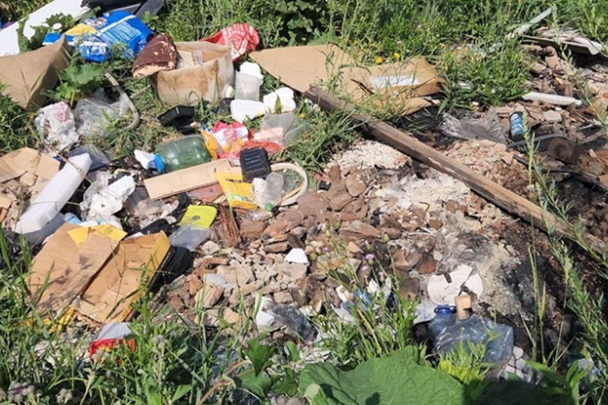 В Саранске у завода «Резинотехника» образовалась стихийная свалка