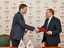 Глеб Никитин и Александр Евстифеев подписали соглашение о сотрудничестве между Нижегородской областью и Марий Эл