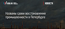 Названы сроки восстановления промышленности в Петербурге