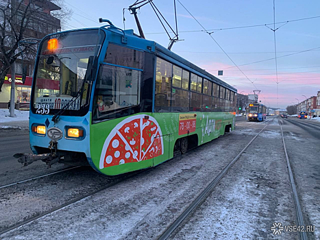 Проблема с трамвайным движением возникла в Кемерове из-за упавшего пешехода