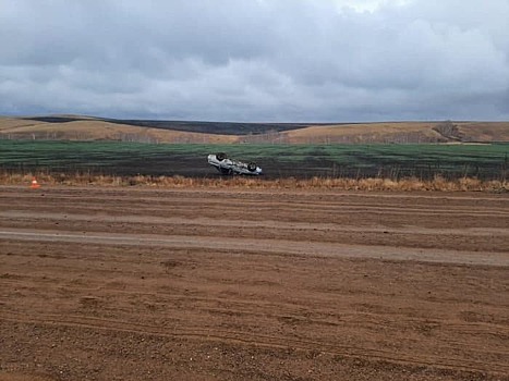 В Сорочинском городском округе ВАЗ съехал в кювет и перевернулся