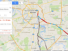 В Google Картах появились российские пробки