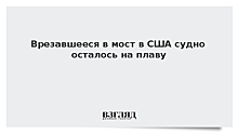 Врезавшееся в мост в Балтиморе судно осталось на плаву