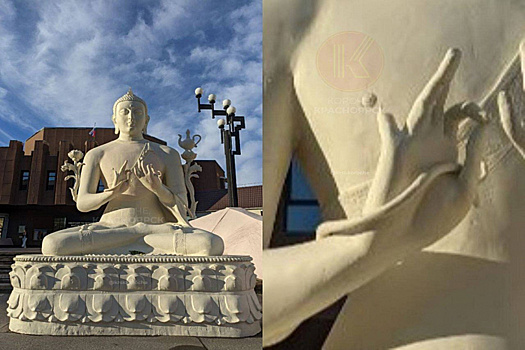 В Красноярске осквернили статую Будды