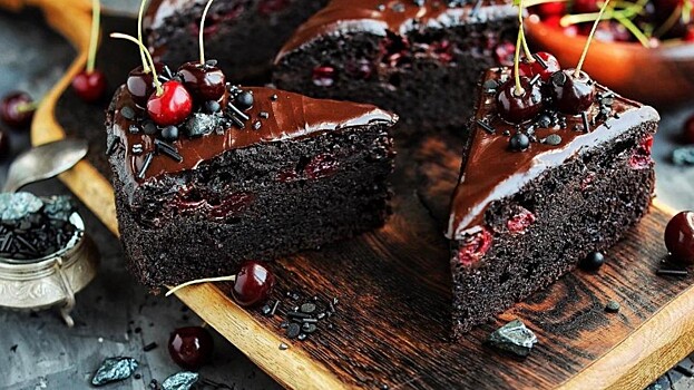 Рецепт шоколадного пирога с вишней