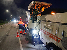 Несколько дыр исчезли за ночь с кемеровских дорог