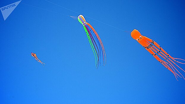 Воздушные змеи в небе над Батуми: солнце, море и хорошее настроение