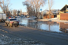 В Самаре из-за паводка затопило улицы и дворы