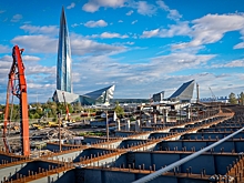 Опоры будущего путепровода магистрали М-32 готовы на 50%