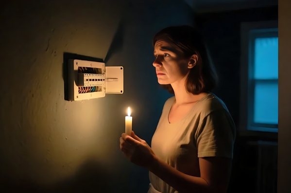 В домах Петергофа пропало электричество