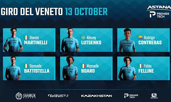 Велокоманда «Астана» представила состав на «Джиро дель Венето»