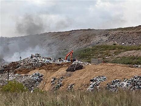 На полигоне "Преображенка" произошло возгорание